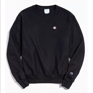 Champion Reverse Weave Crew Neck Sweatshirt Black